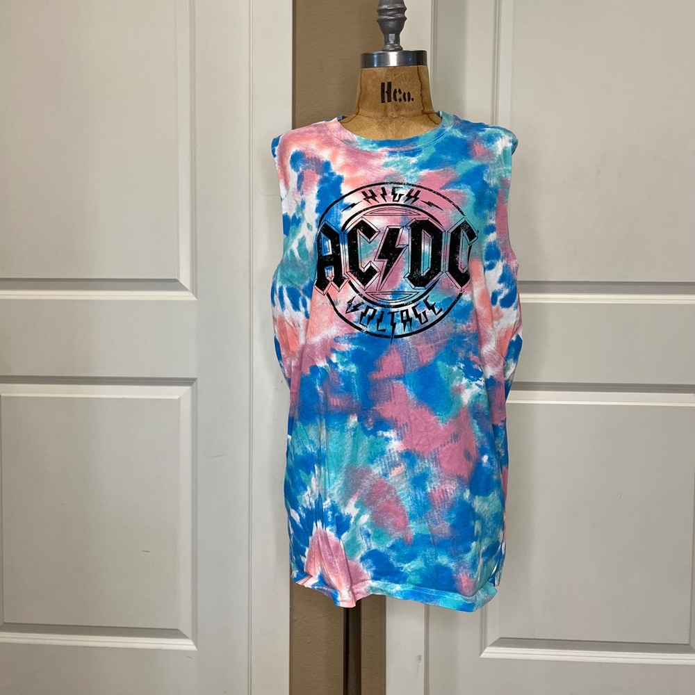 Acdc Tie Dye Tank